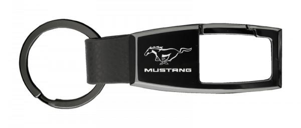 Key Chain - Mustang Running Horse Carabiner Key Fob – Black Pearl FREE USA SHIP!