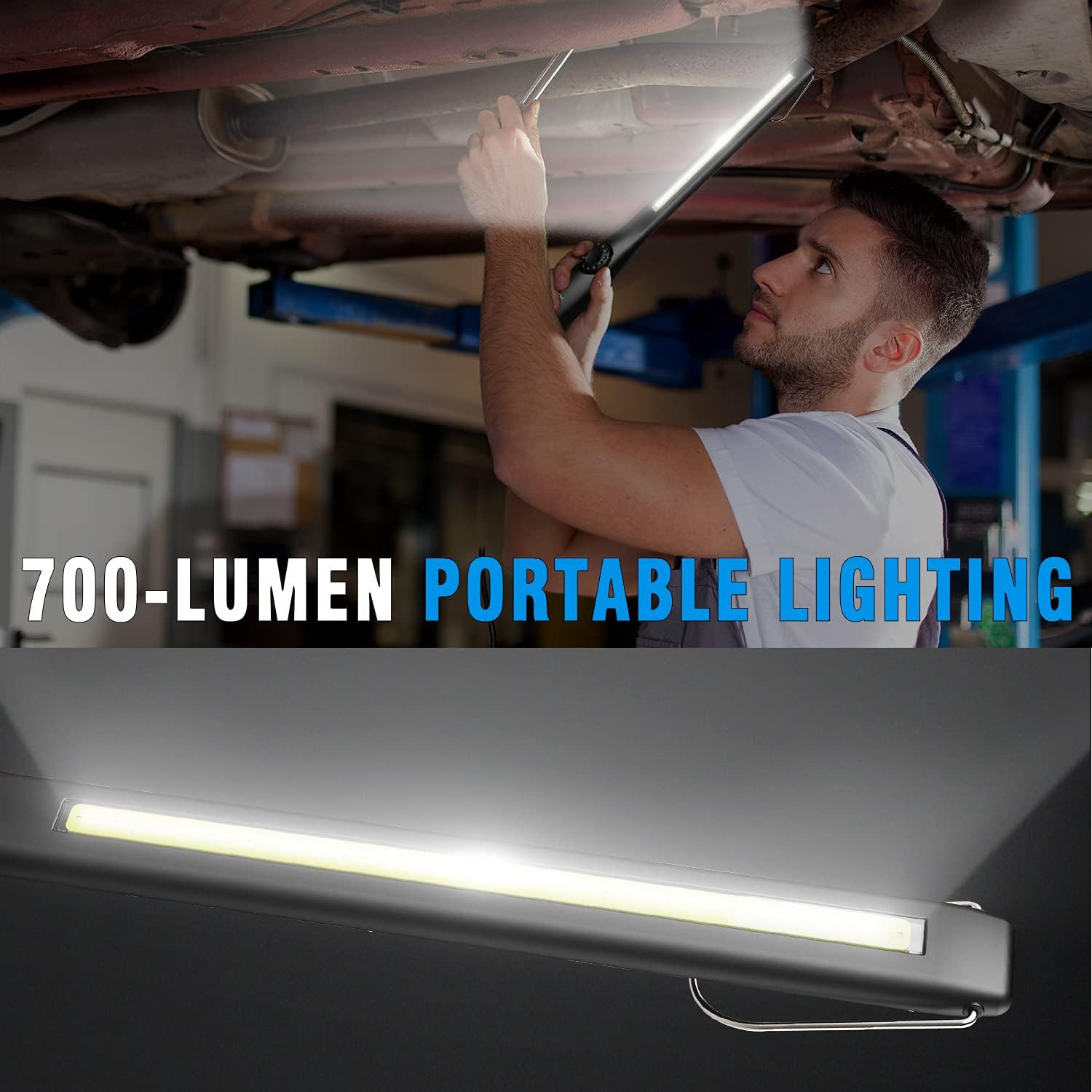 Dr. Prepare LED Work Light, 700 Lumens Rechargeable Work Lights, Cordless Portab