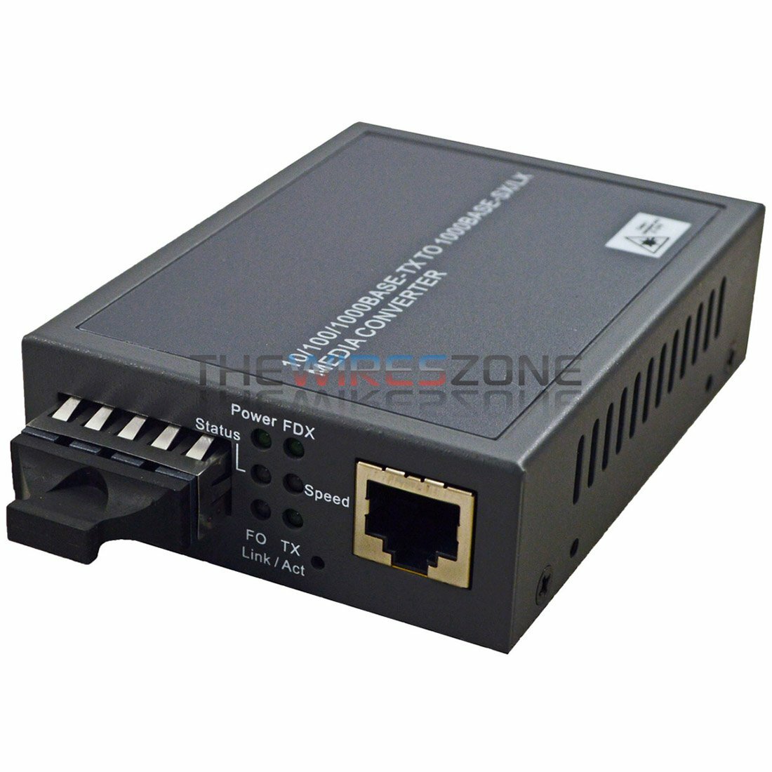 10/100/1000BaseTX RJ45 Ethernet to 1000BaseSX/LX Fiber Gigabit Media Converter