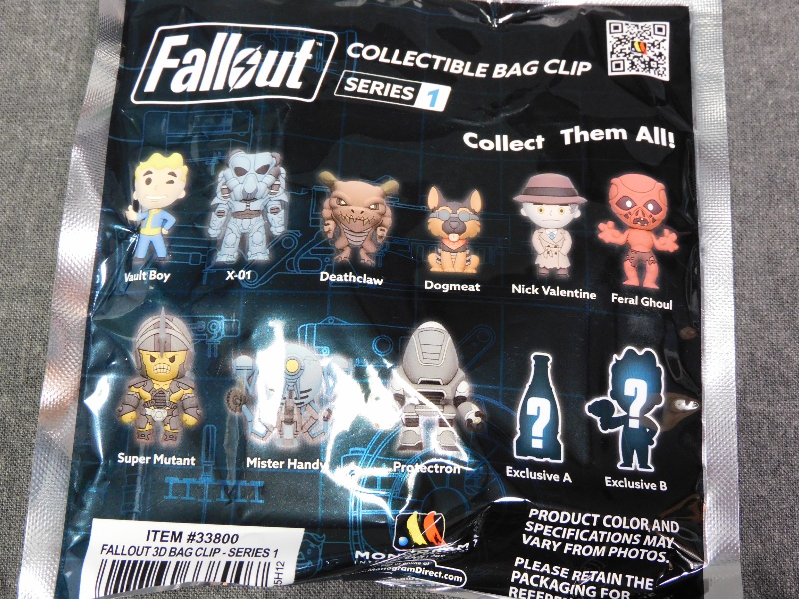 Fallout NEW * X-01 Clip * Blind Bag Series 1 Key Chain Monogram