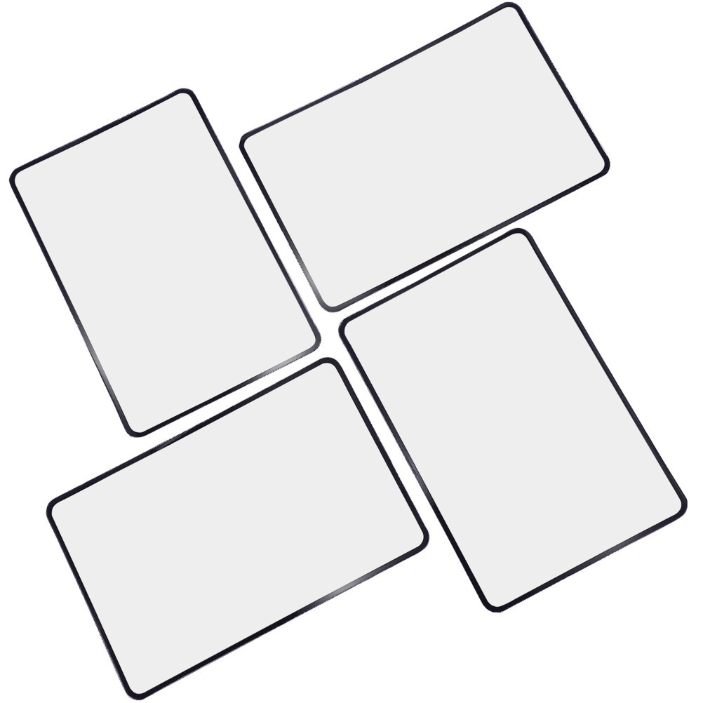 4 Pcs Magnifiers For Reading Pvc 3x Glass For Seniors Books
