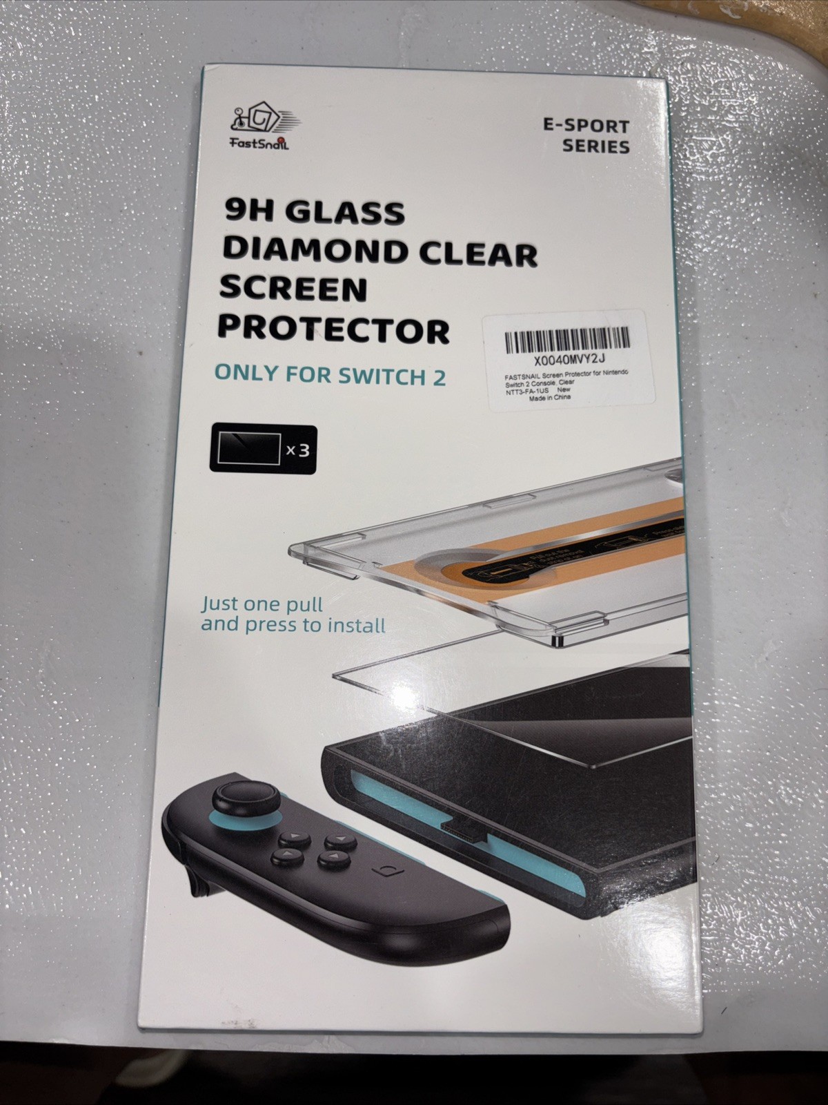 FastSnail 9H Glass Screen Protector for Switch 2 NIB Break Scratch Protect Game