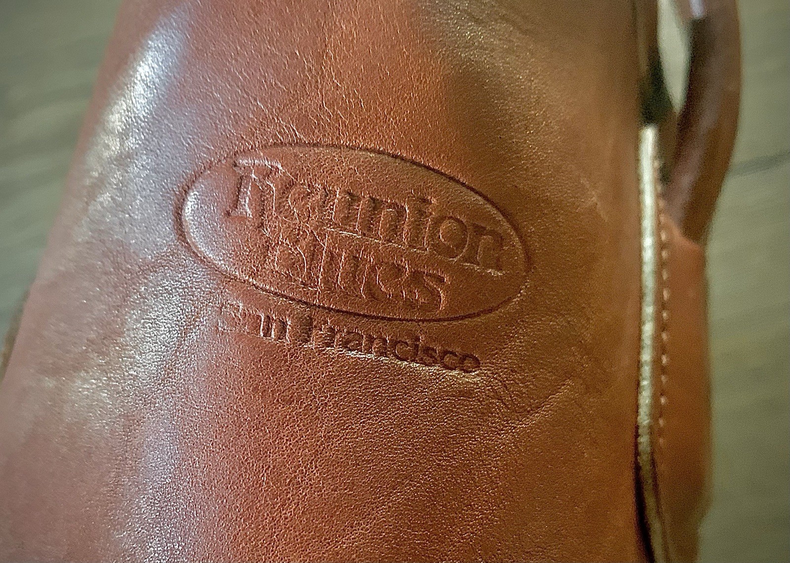 Vintage 1992 Reunion Blues San Francisco XL Stick/Mallet Bag Chestnut Brown