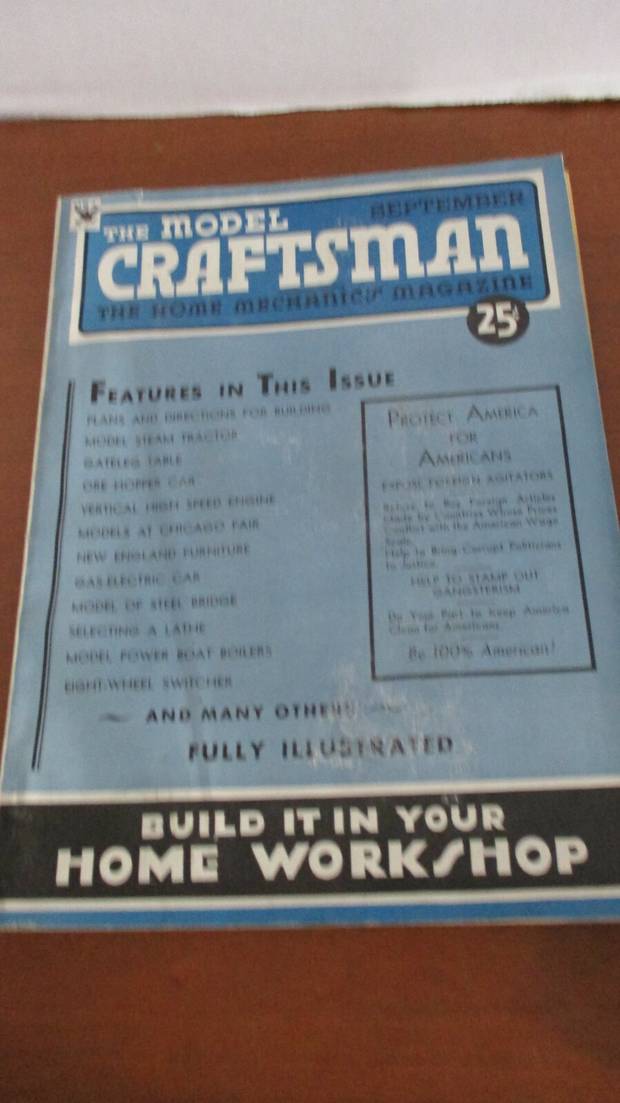 THE MODEL CRAFTSMAN MAGAZINE~September 1934