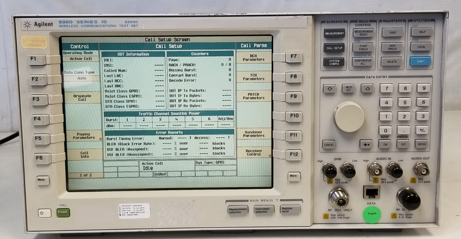 Agilent 8960 Series 10 E5515C Wireless Communications Test Set