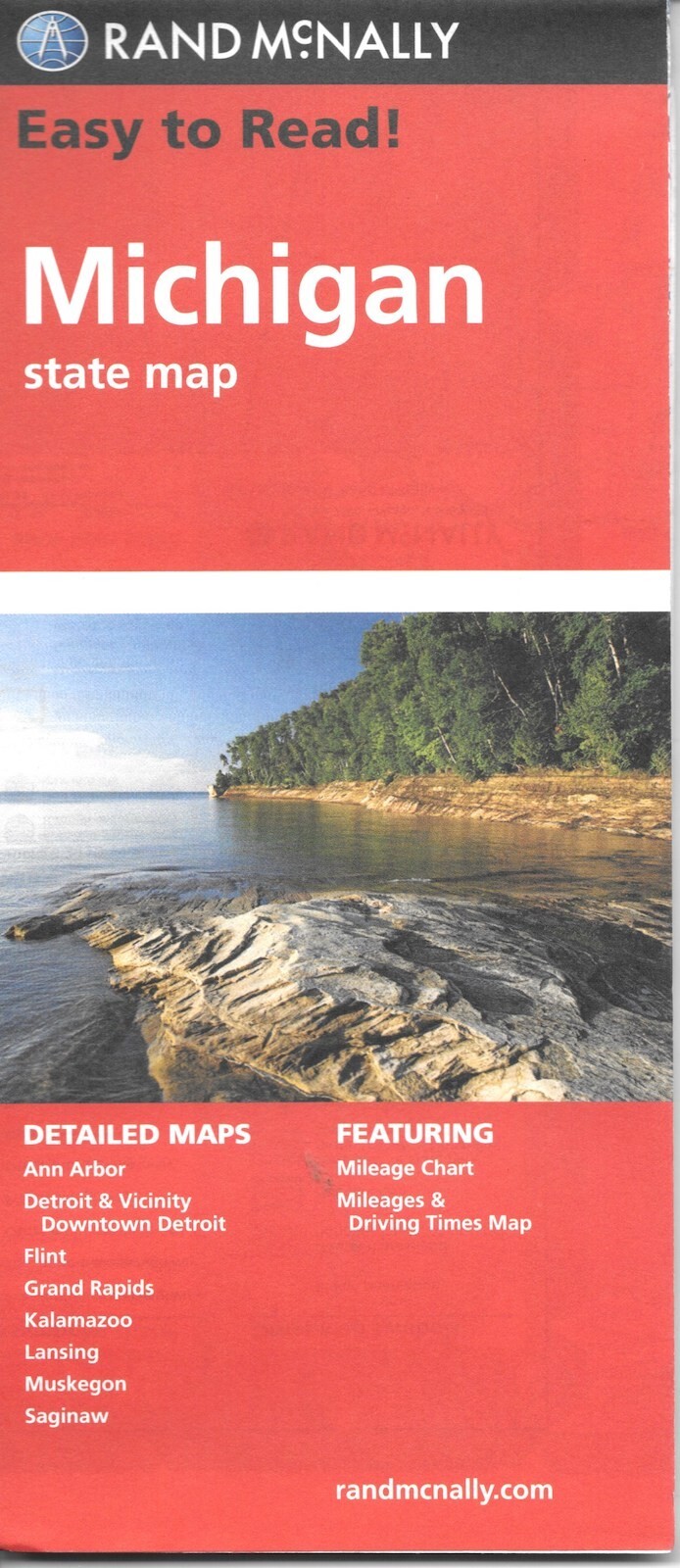 State Road Map of Michigan, Easy To Read! Rand McNally