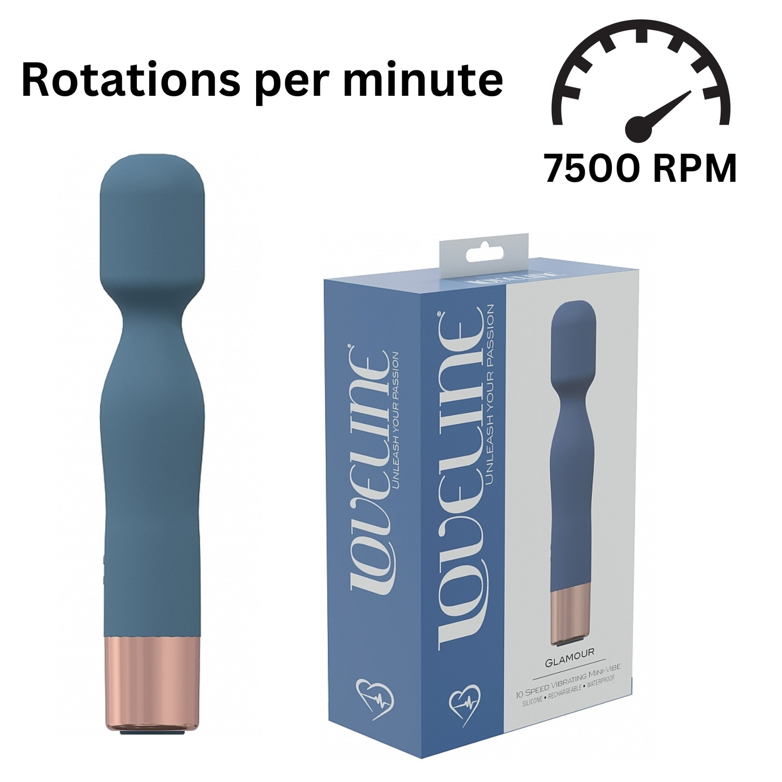 G-Spot Stimulator Multi-Speed Mini Wand Vibrator Rechargeable Women Sex Toy
