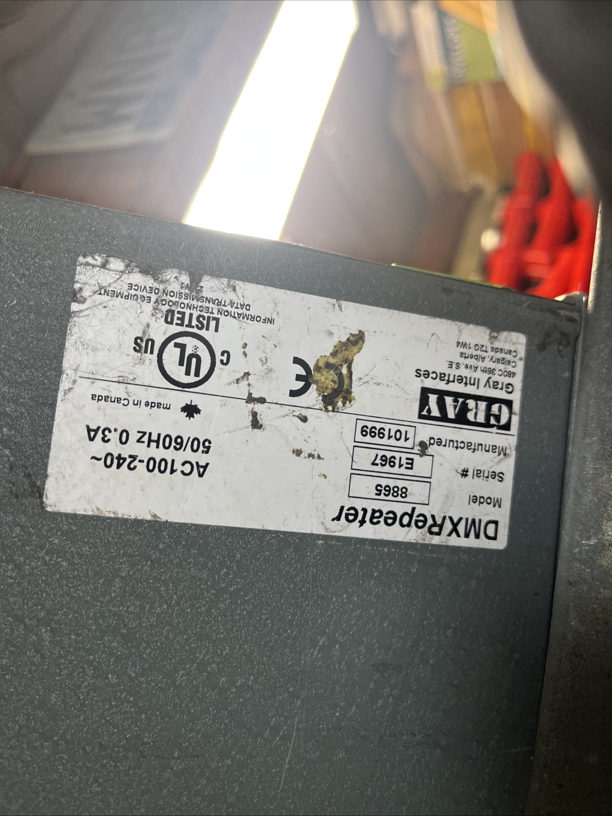 DMX Repeater Gray Enterprises Model 8865