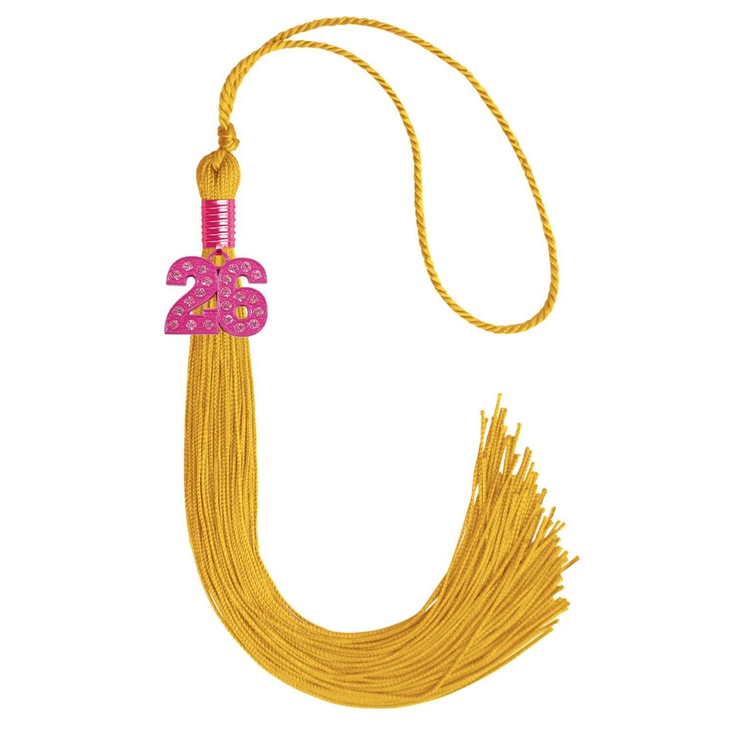 Endea Graduation Gold Graduation Tassel With Pink Bling Charm 2024