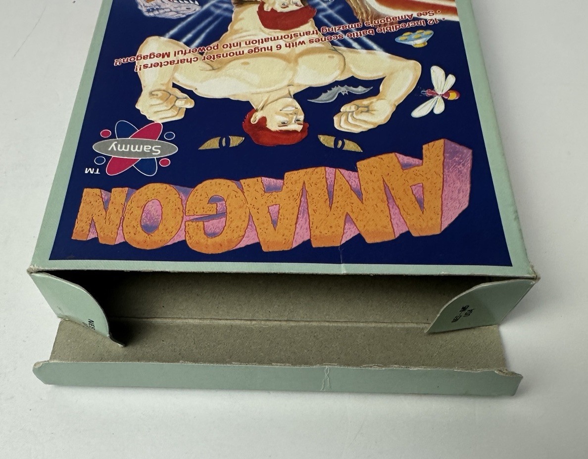Amagon Nintendo NES Box, Manual, Insert & Foam Good Condition **NO GAME**