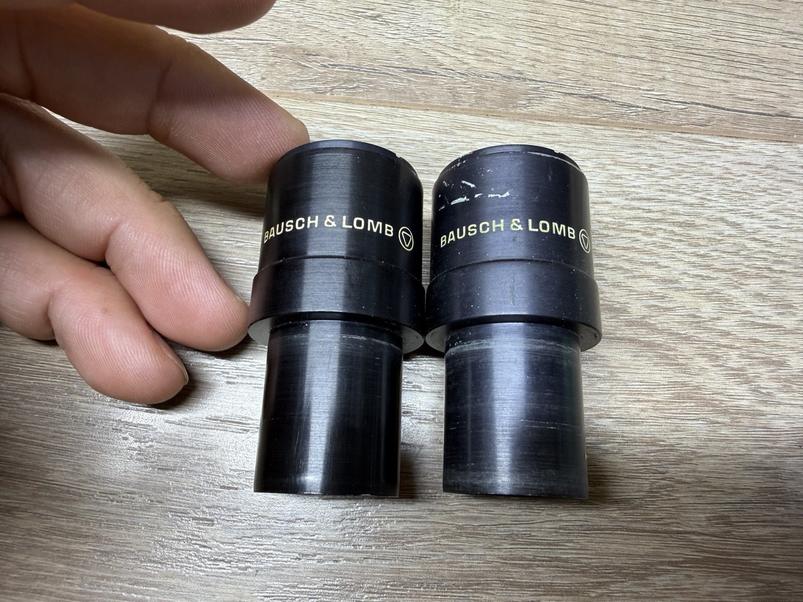 Bausch & Lomb Microscope Eyepieces 10X WF Stereo Lens Lot Of 2