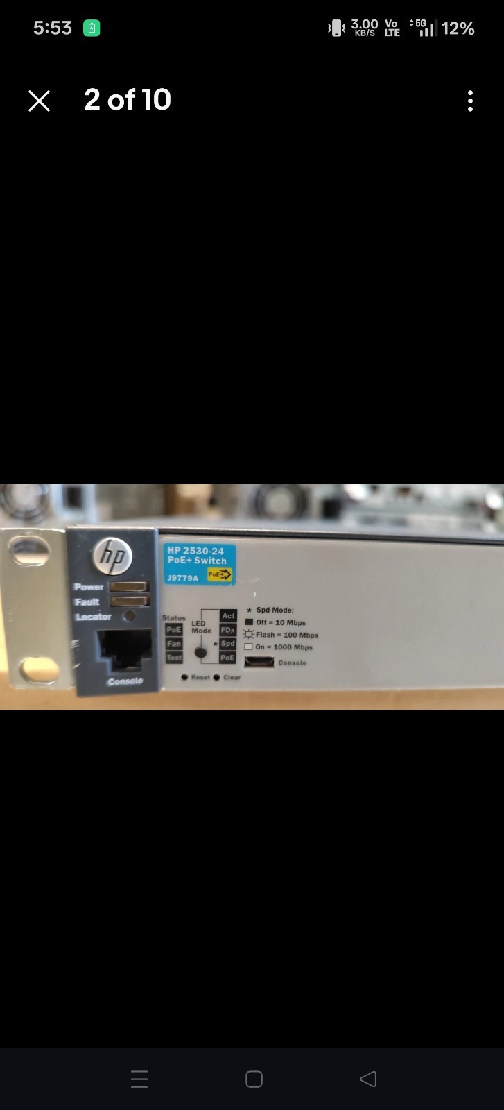 HP 2530-48G PoE + Switch 48-Port PoE+ Managed Switch j9772a