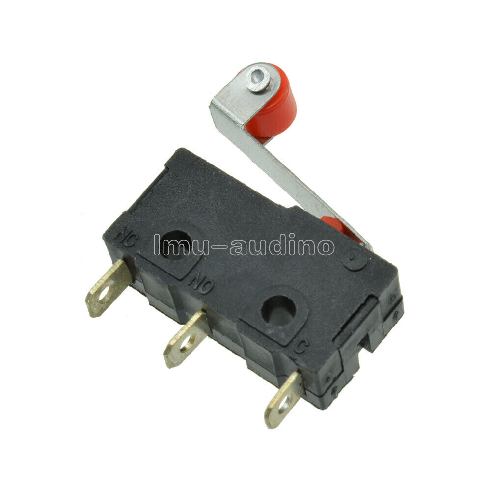 10PCS KW12-3 Micro 5A Roller Lever Arm Normally Open Close Limit Switch