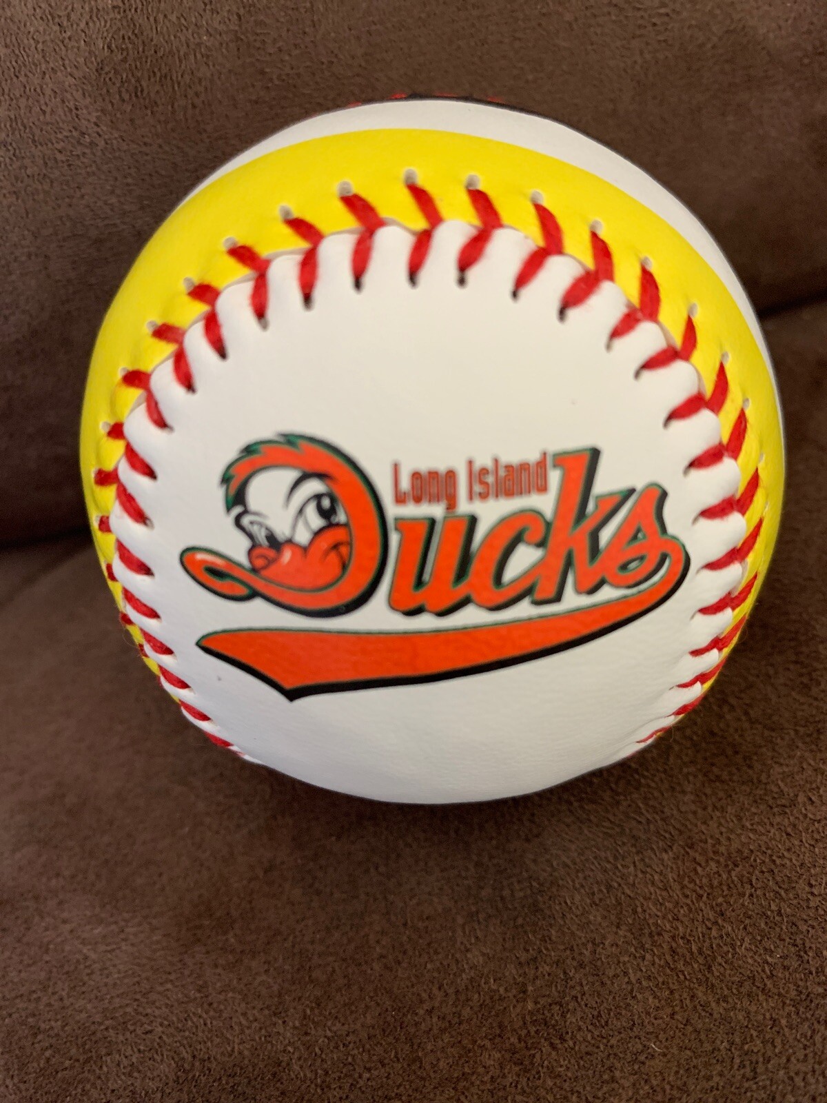 Long Island Ducks 2017 Baseball SGA From Ball Day Yellow Dog Lawn Care Promo