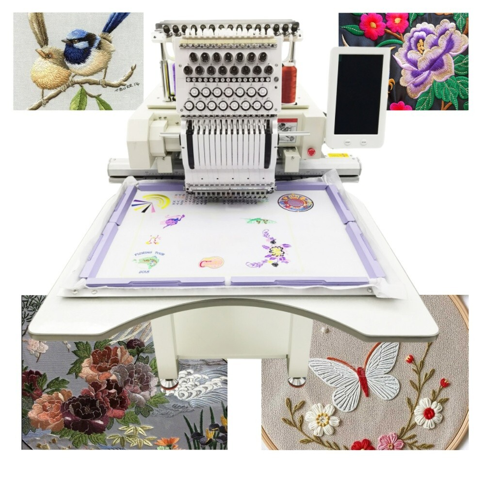 LCD Sewing/Embroidery Machine 15 Needle Automatic Embroidery Machine 110V-220V