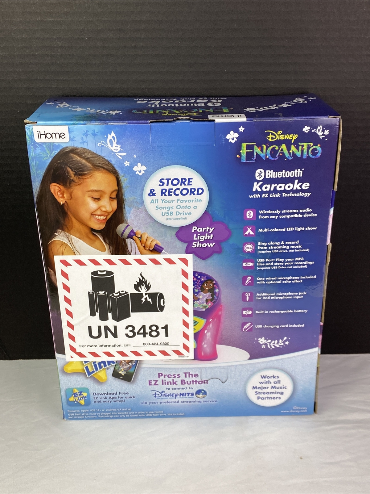 Disney Encanto Bluetooth Karaoke with EZ Link Technology