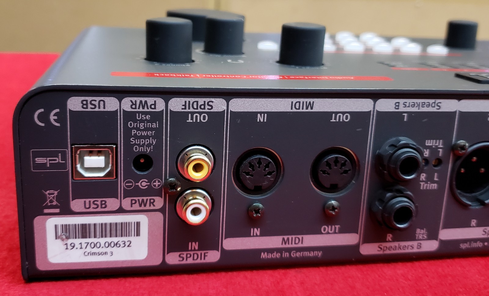 SPL Crimson 3 Pro Audio USB Interface Monitor Controller - Talkback - 1700 - V3