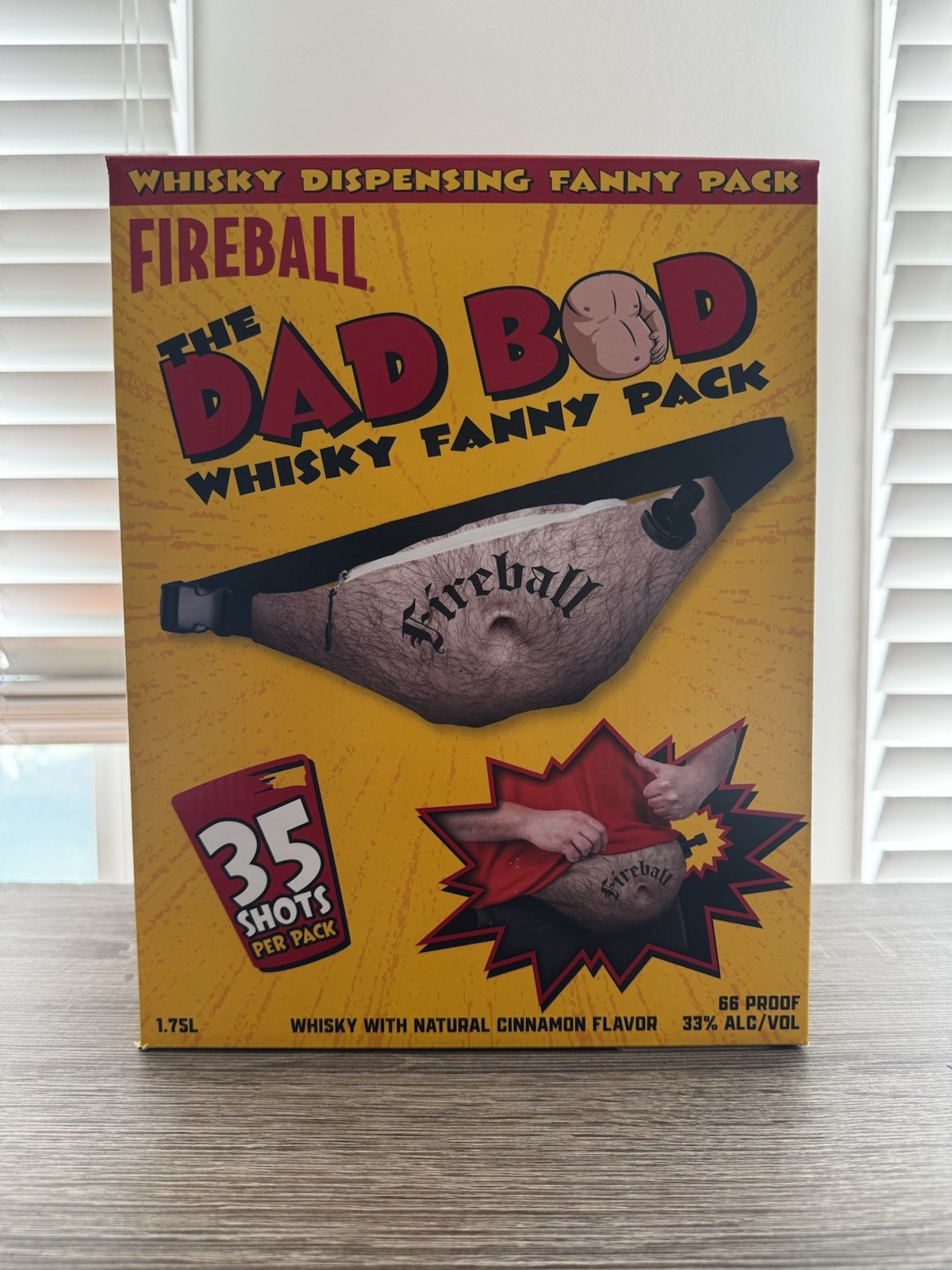 FIREBALL | "Dad Bod" - Whiskey Fanny Pack 1.75 Liters Preloaded (Sealed New)