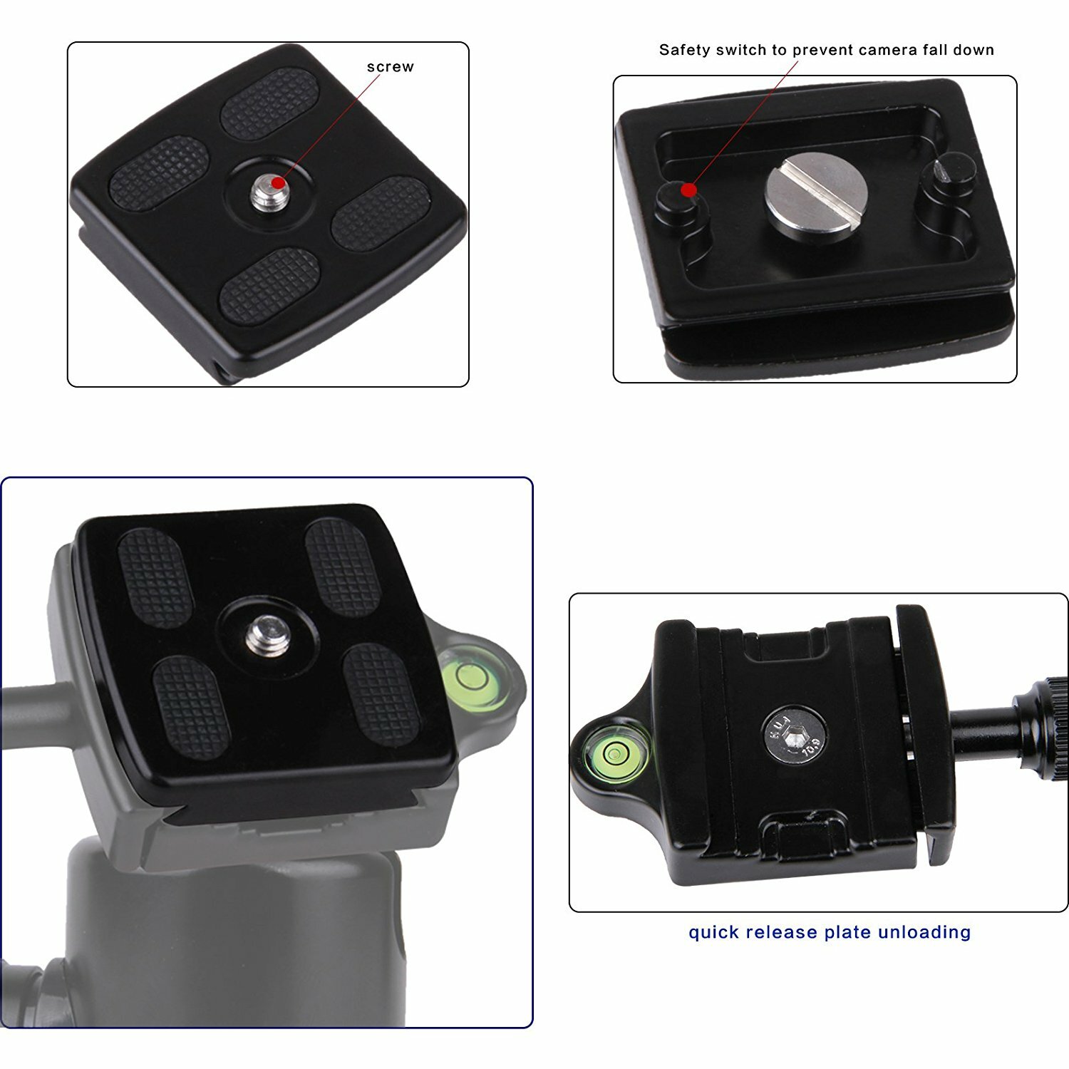 Zomei Fast Loading Plate Quick Release Plate QR Universal for Tripod Q555/818/6