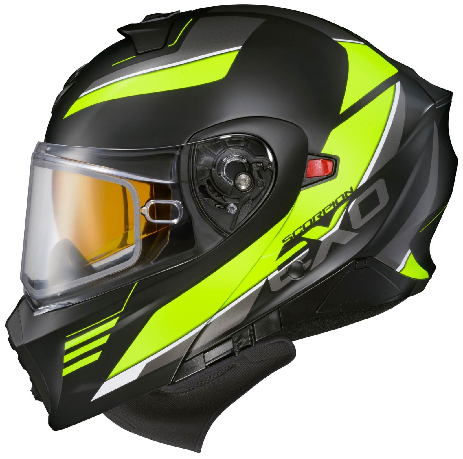 Scorpion EXO-GT930 Modulus Snow Helmet w/Dual Pane Shield Black/Hi-Viz