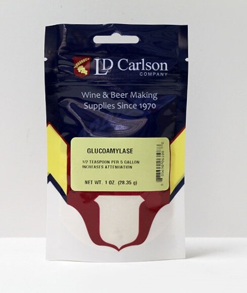 DRY Glucoamylase Enzyme 1oz Awesome BETA 'ZYME LDCarlson Convert Starch to Sugar