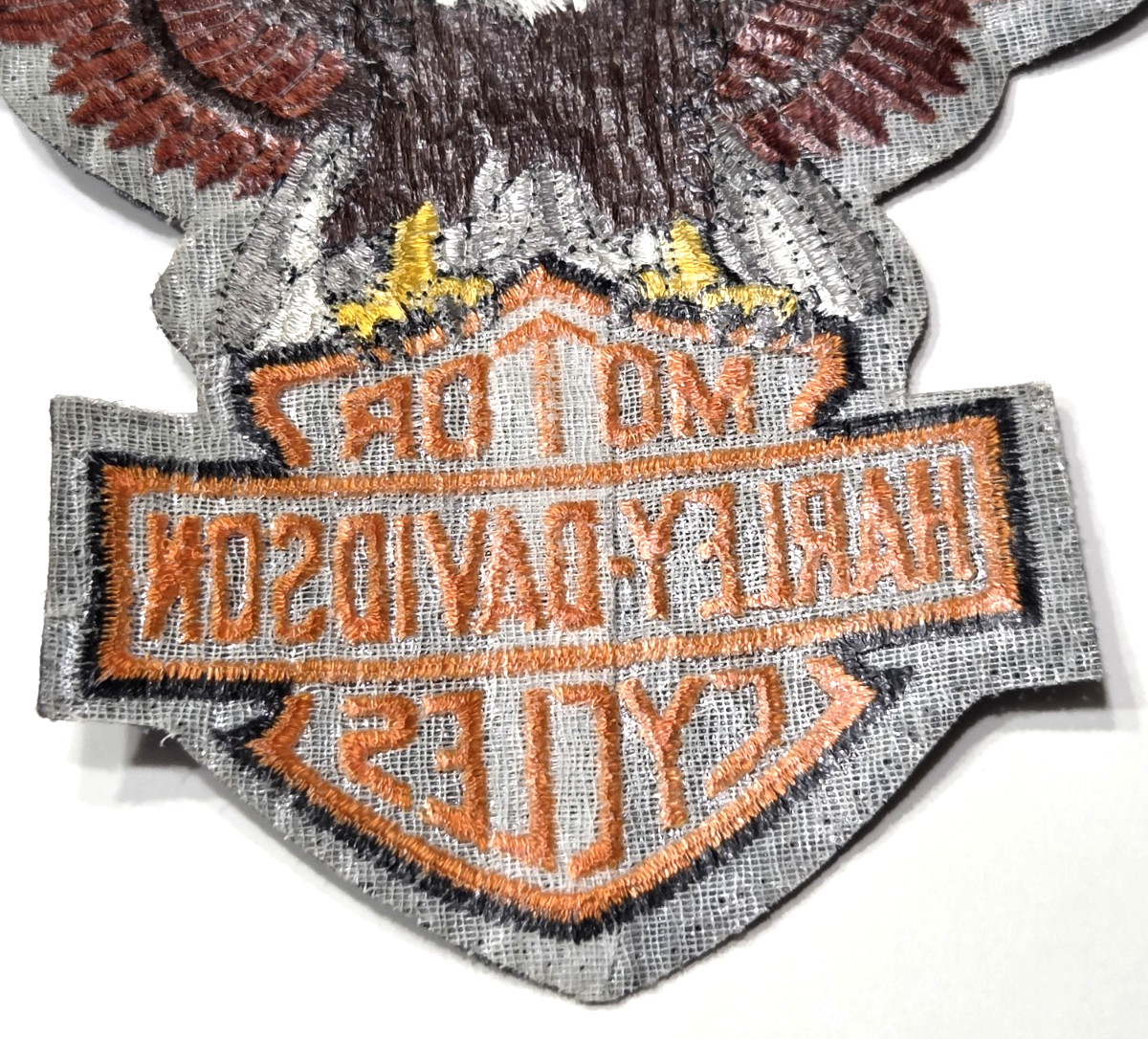 Harley-Davidson Motorcycles Eagle Sew Iron On Patch 10" x 7"