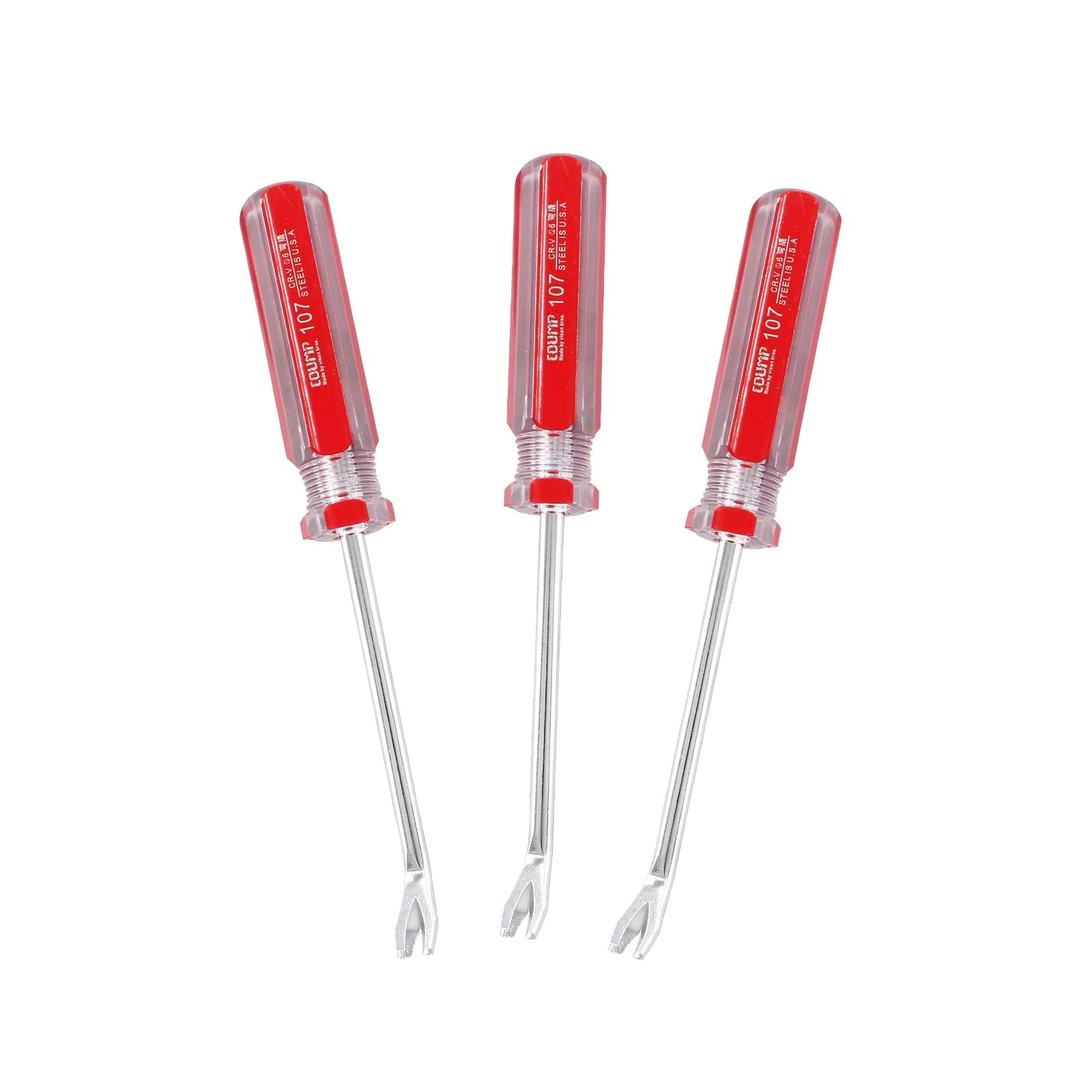 3pcs Tack Lifter, Nail Staple Puller Remover, Tack Puller Screwdriver Tack Ri...