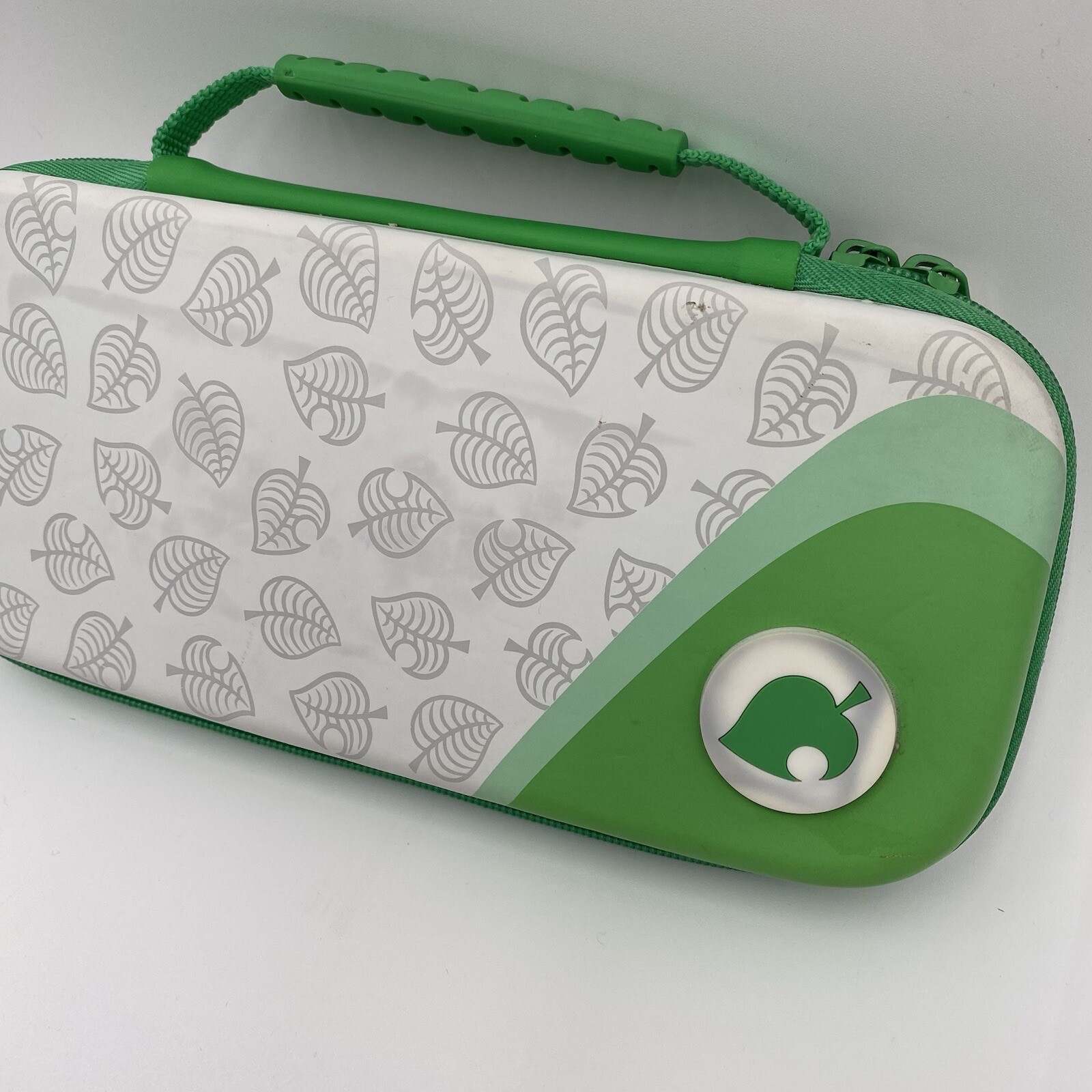 Nintendo Switch PowerA Case Protective Holds Games & Console VGC Green White