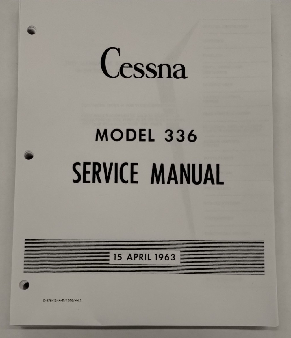 Cessna 1963 Model 336 Service Manual-Reproduction