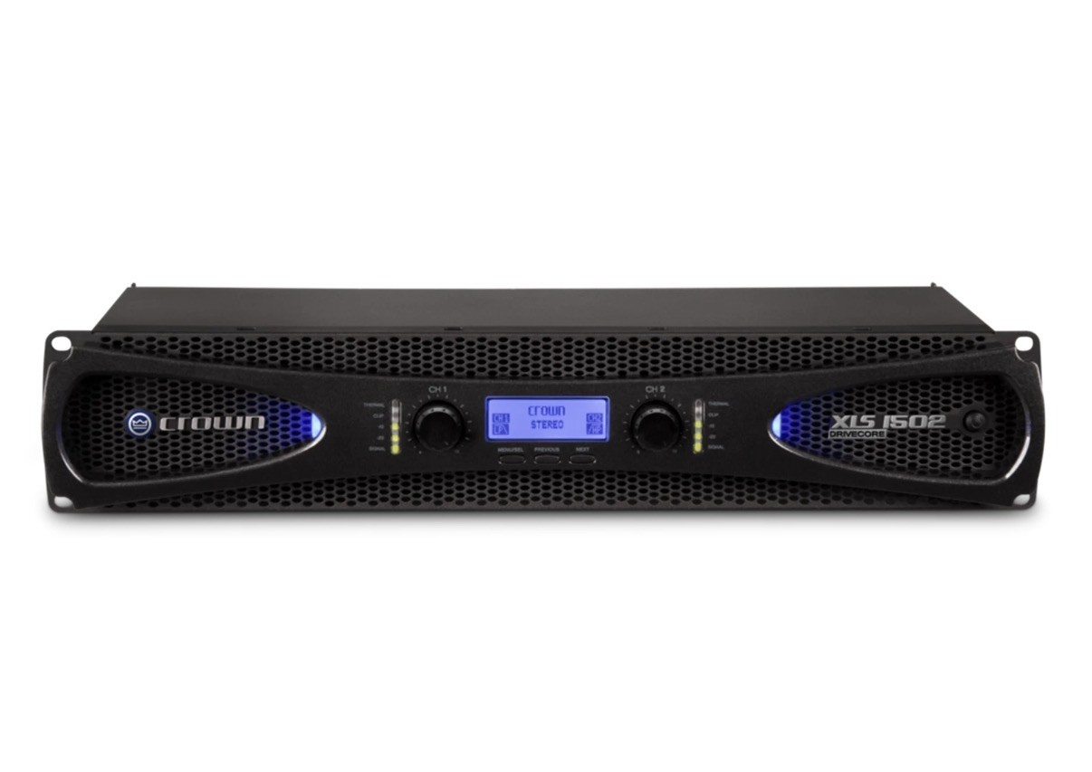 Crown XLS1502 XLS4 1500 Watt Power Amplifier W/Crossover and Limiter
