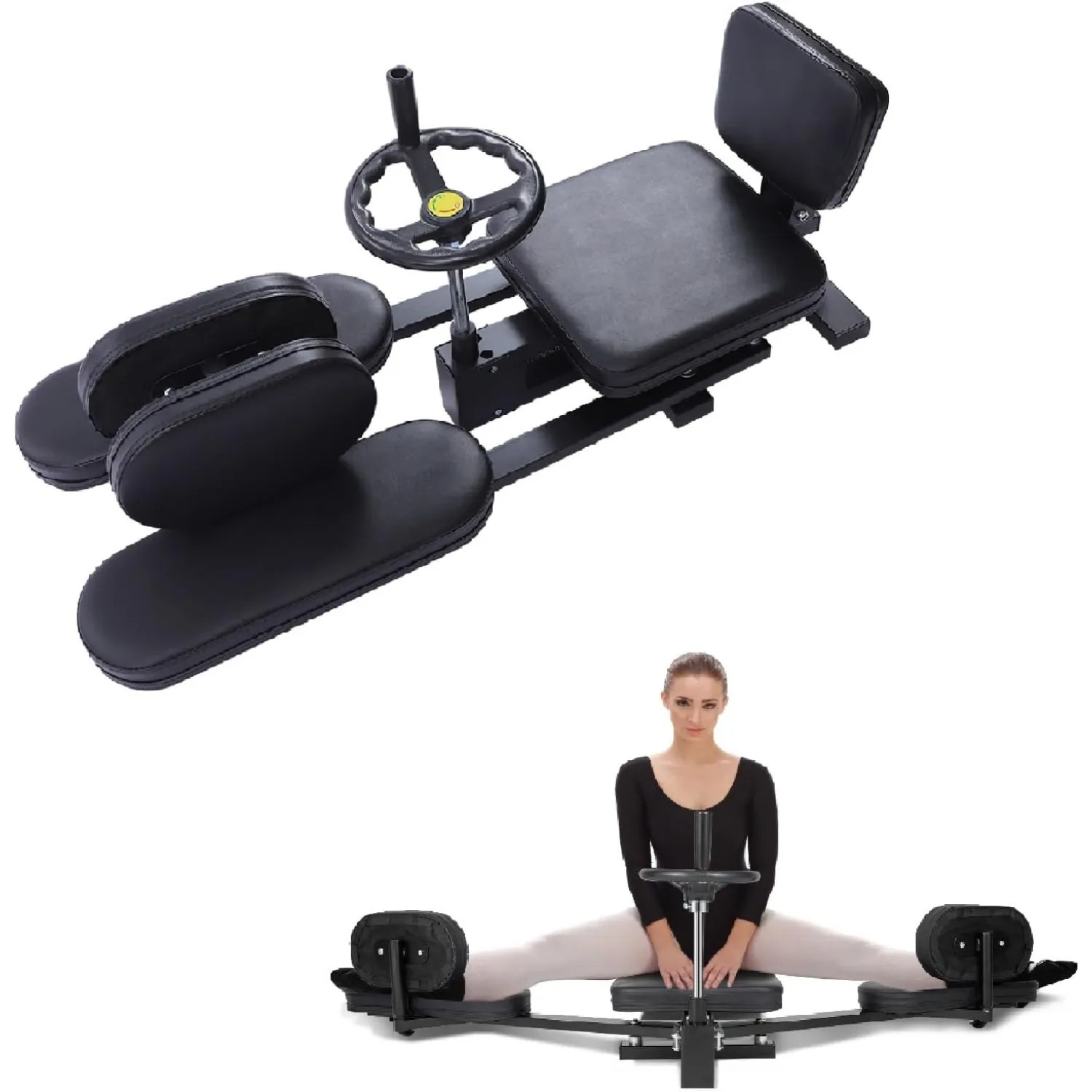 Leg stretcher, hip stretcher. Home gym split machine for strength training, suit