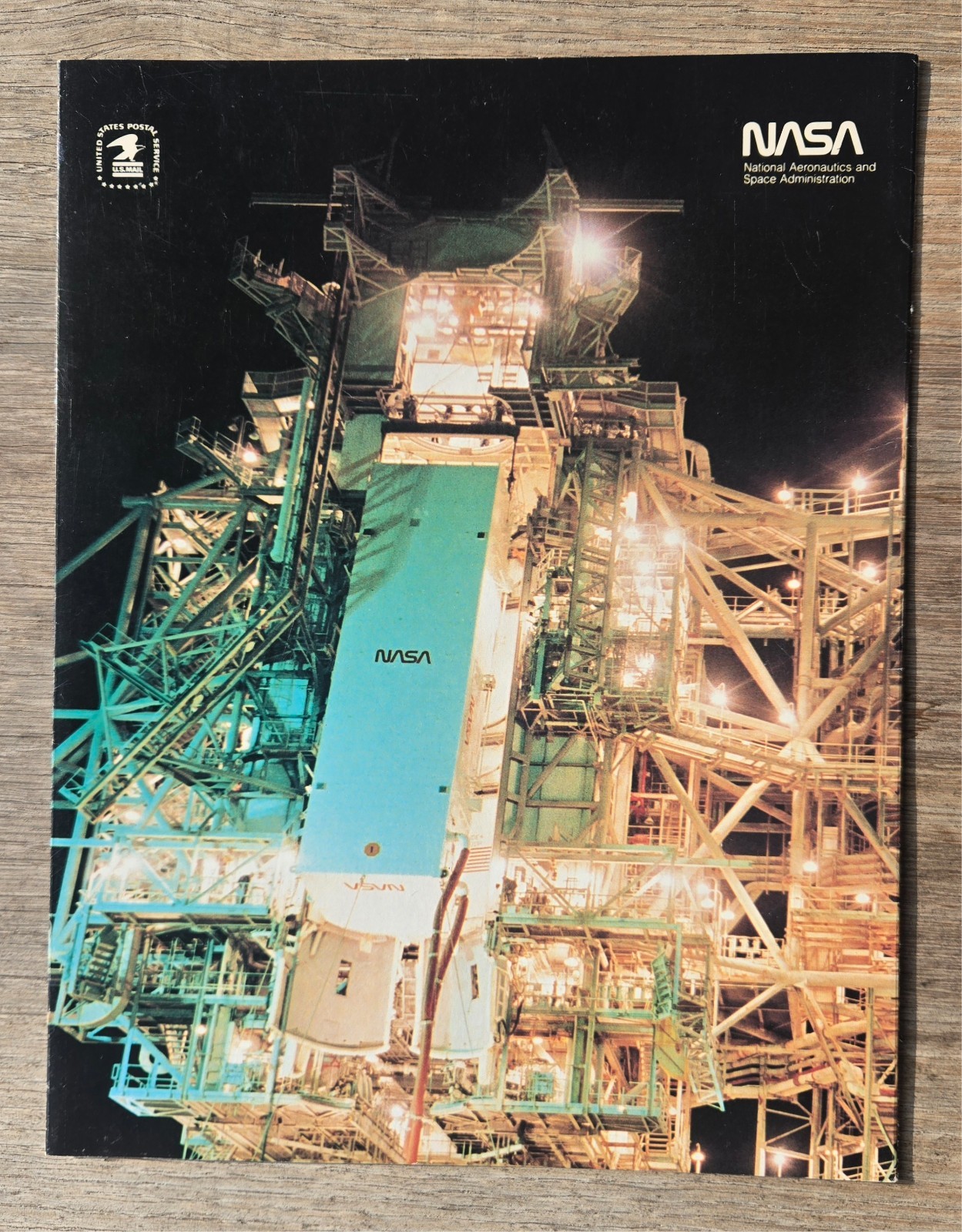 NASA USPS Processing Error STS-8 Flight cover & Folder + Original disclaimer