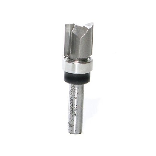 - 45487 Carbide Tipped Flush Trim Plunge Template 1/2 Dia x 1/2 x 1/4" Shan