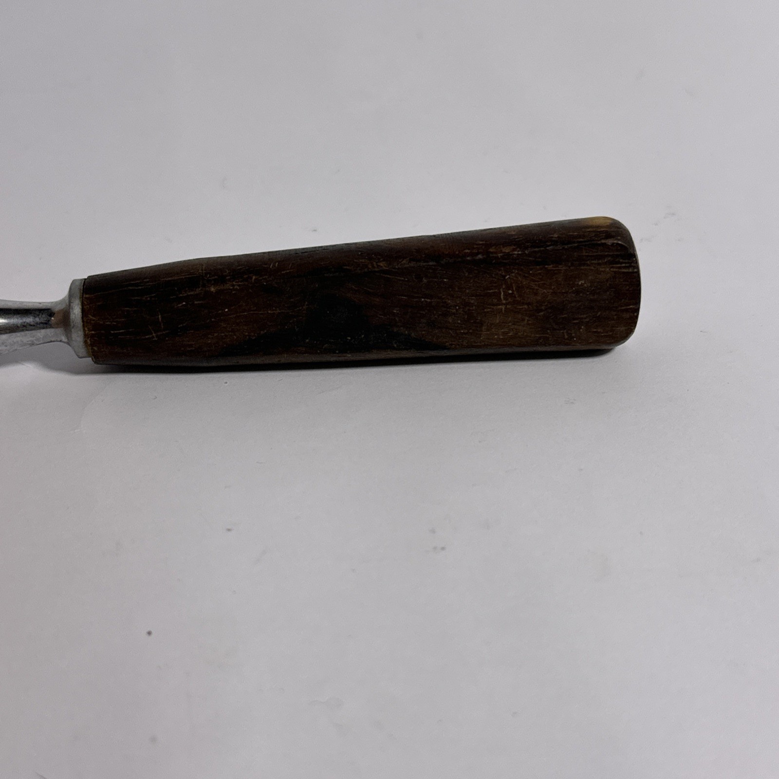 Ekco Sheffield Honing Steel Knife Sharpener Rod England Wood Handle 12” Vintage