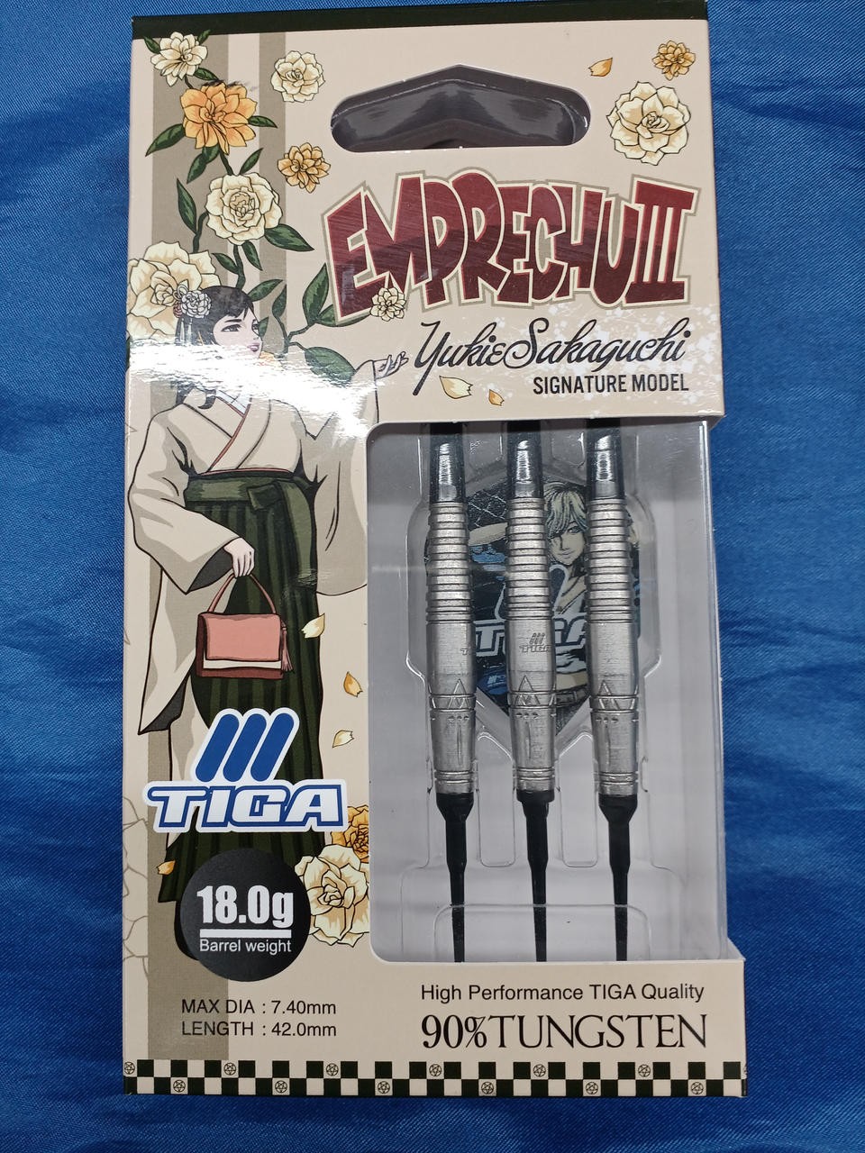 TIGA EMPRECHU 3 Yukie Sakaguchi 2BA 18g 90% Tungsten Soft Tip Darts Japan