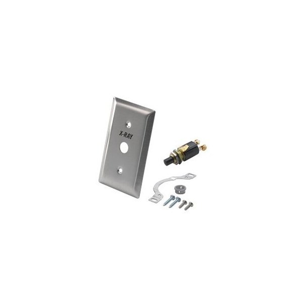 X-ray Exposure Switch Kit Xray Remote Push Button Cover Plate Stainless DCI#7116