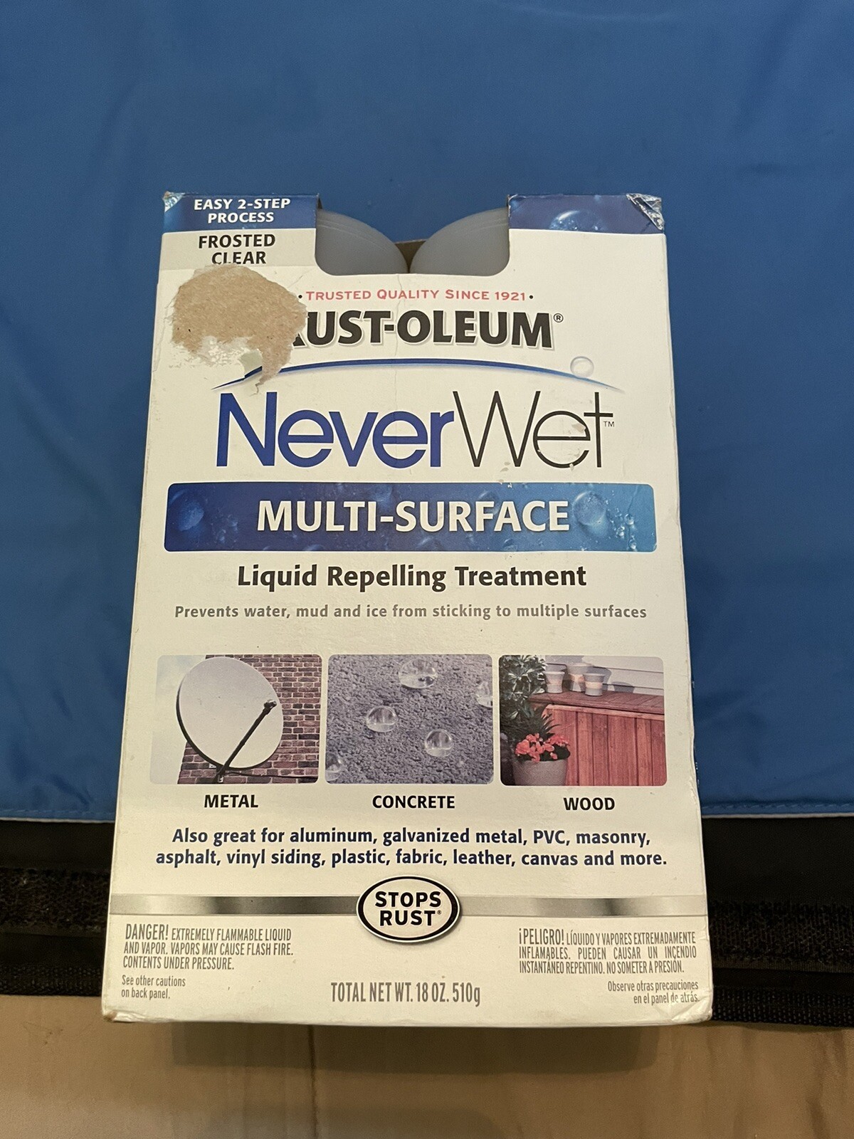 Rust-Oleum Neverwet Clear Moist Repelling Treatment Metal 18 Oz