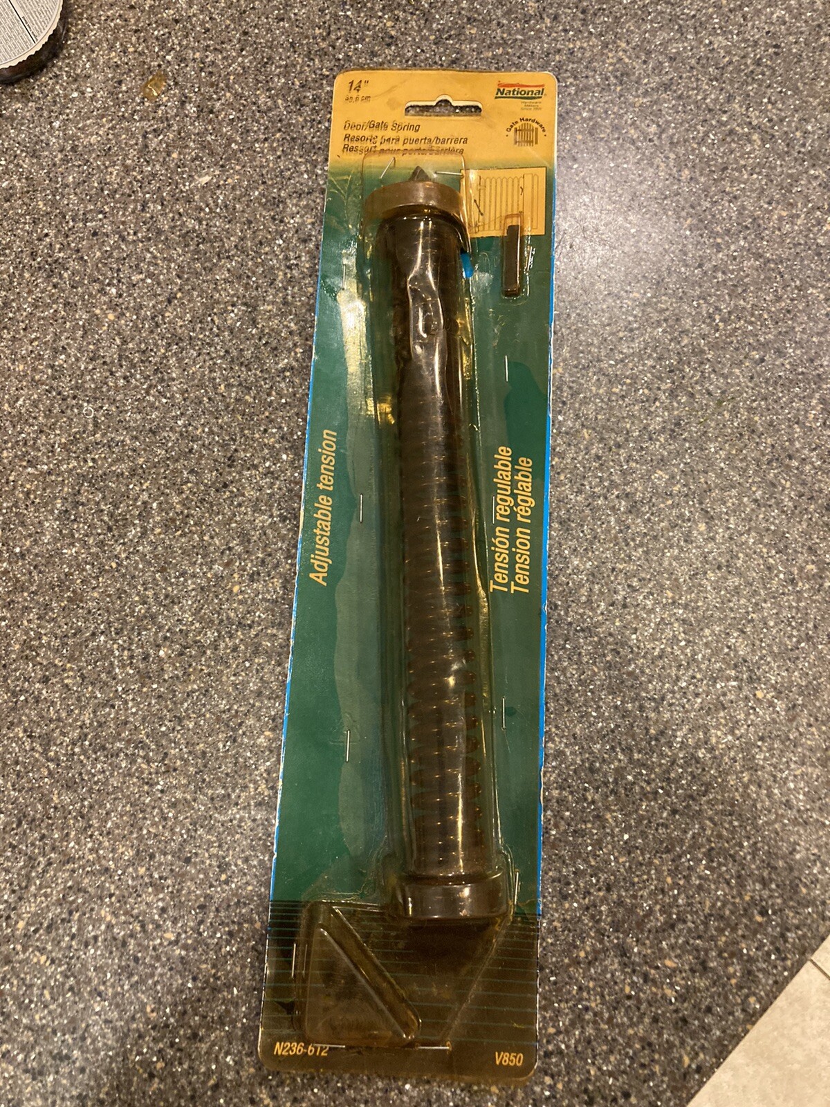 National Hardware Door/gate Spring N236 -612 850 Black, 14" NEW
