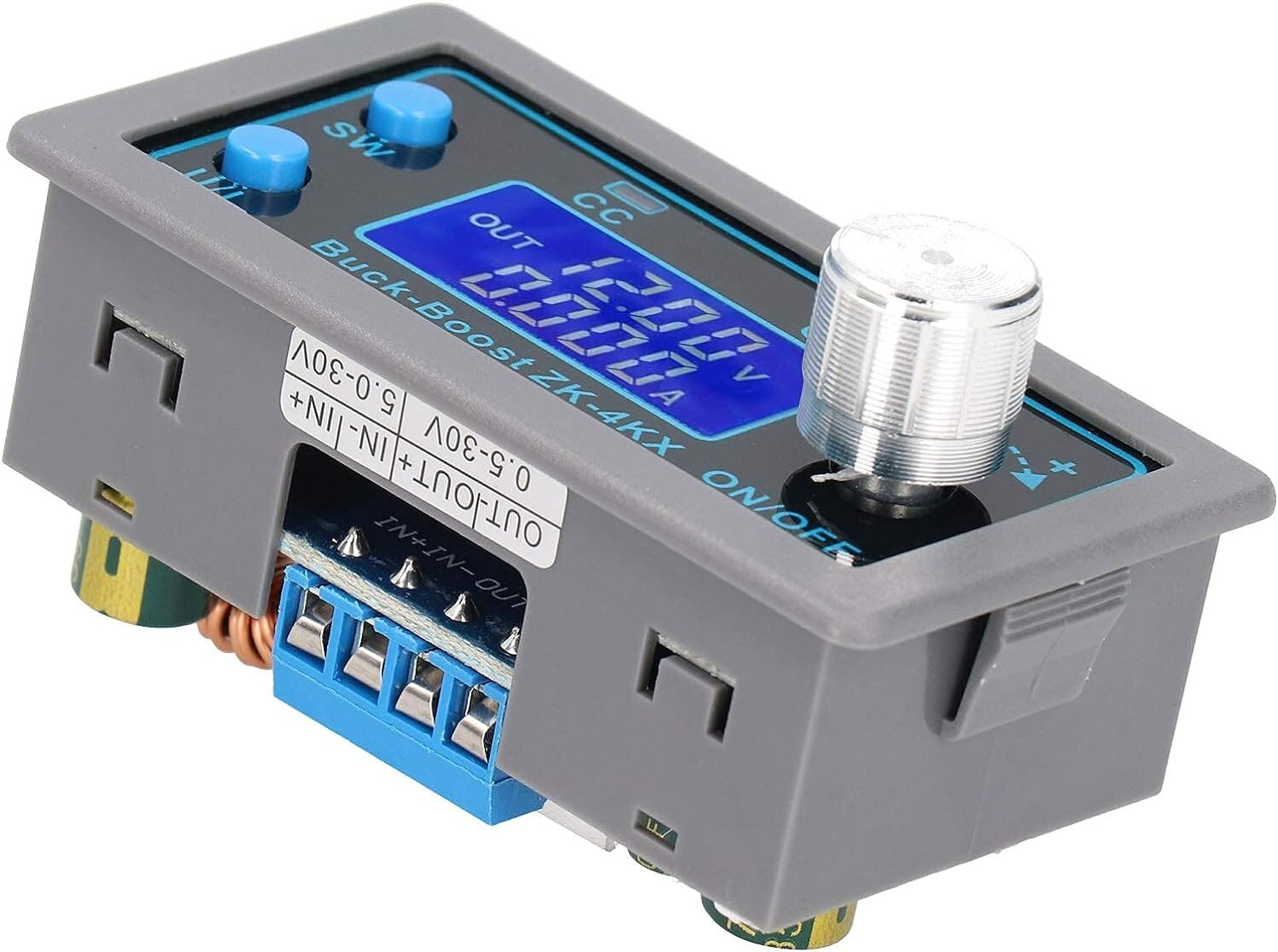 DC Adjustable Step Up Down Buck Boost Power Supply Voltage Regulator LCD Module
