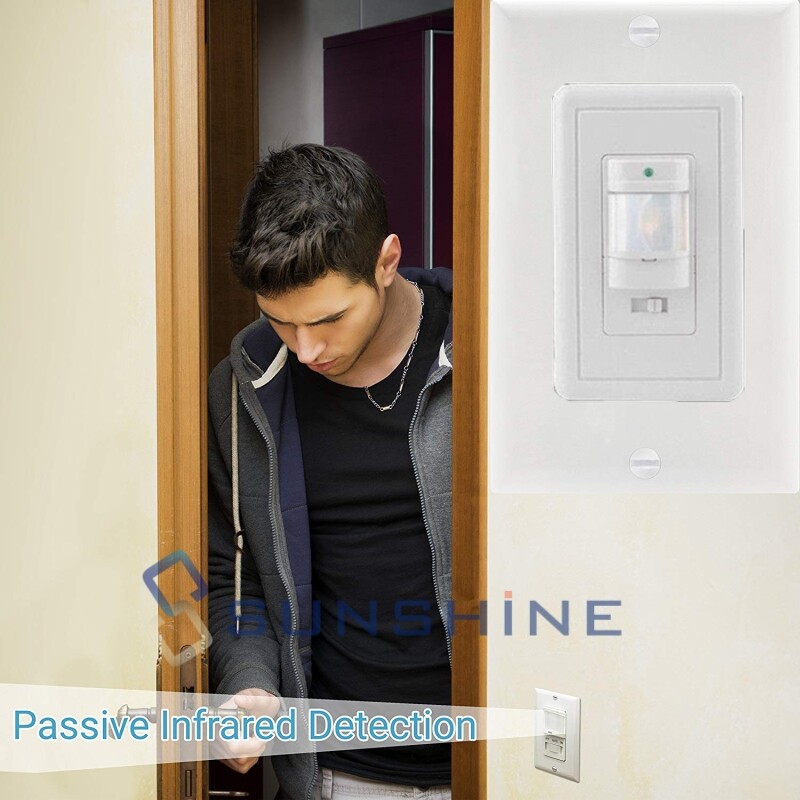 110V Automatic PIR Occupancy Motion Sensor Light Switch Auto On/Off Infrared