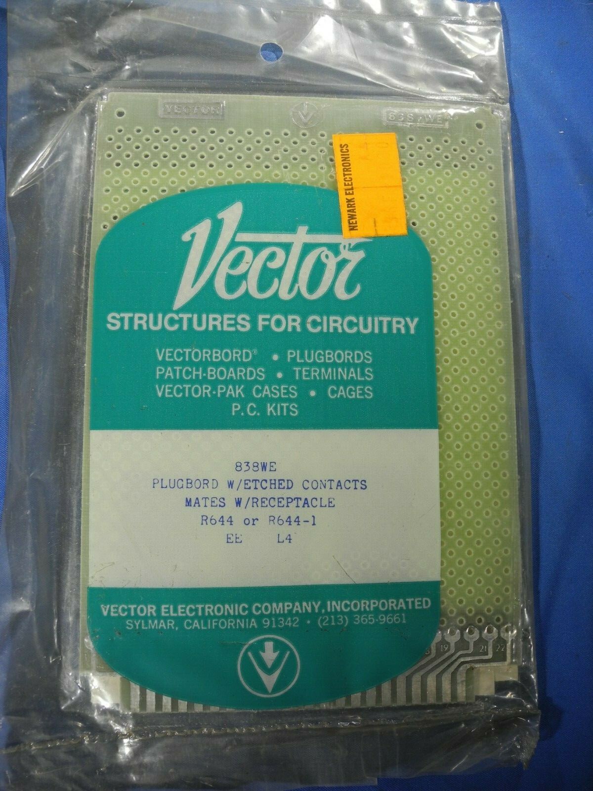 Vector Vectorbord 838WE PLUGBORD W/ ETCHED CONTACTS R644 R644-1 (NOS)