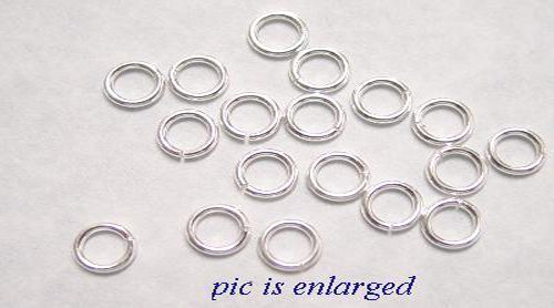 50 Sterling Silver Open Jump Rings Size 4 MM