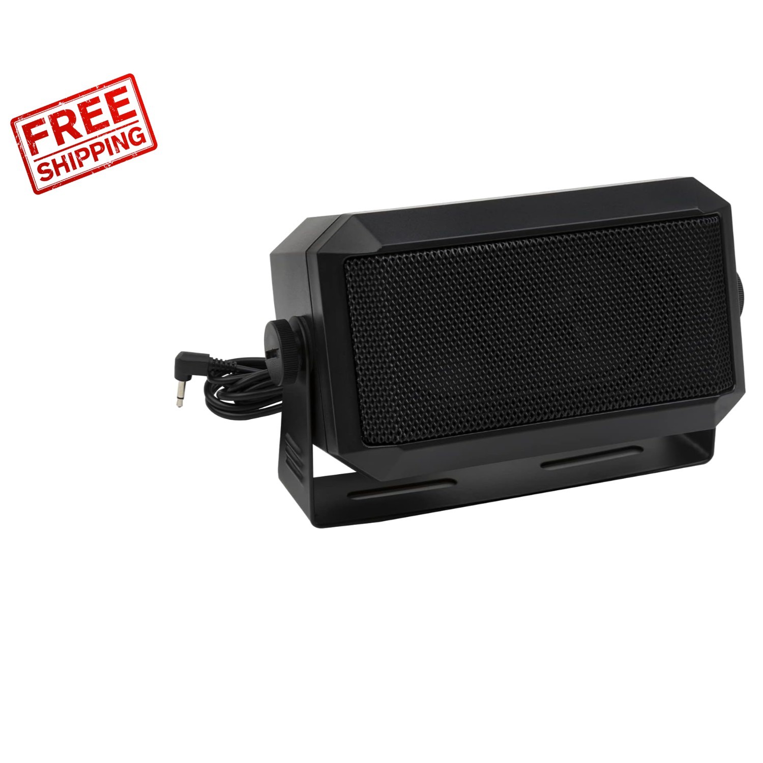 Versatile 5W Black Communication Speaker for Amateur Radio and Emergency Use