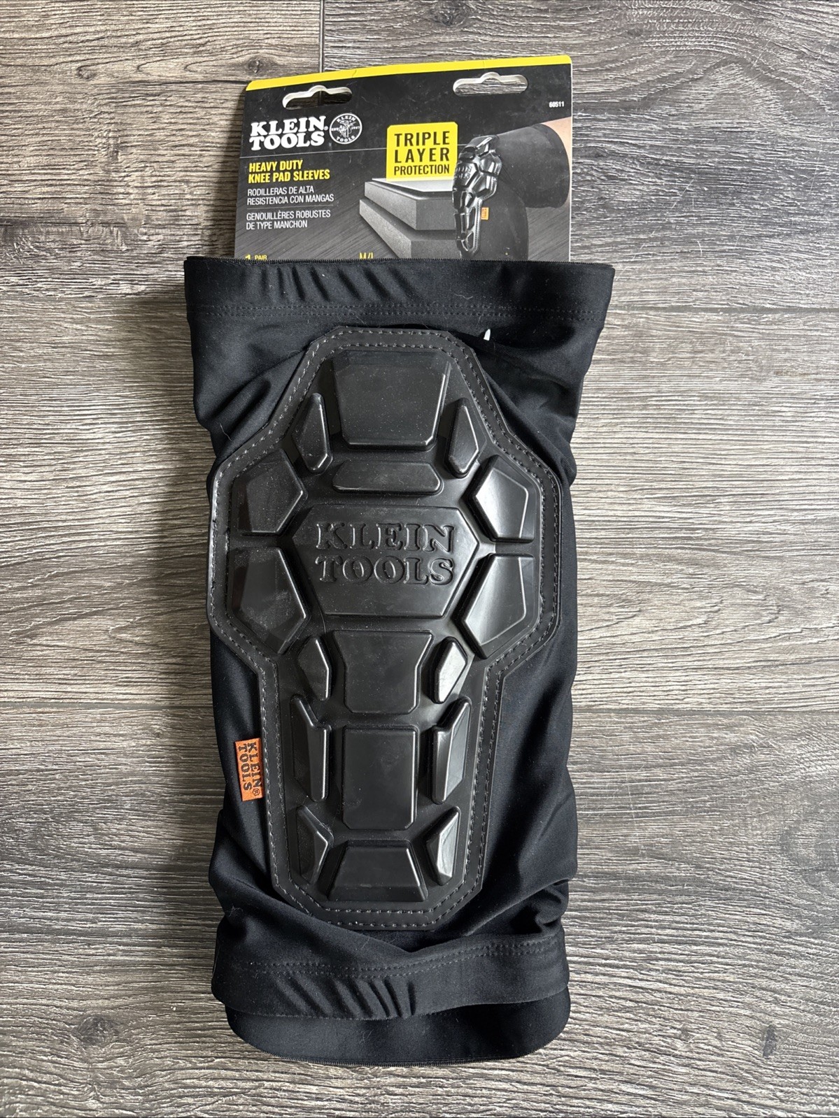 Klein Tools Men's Knee Pads 60511 Heavy Duty, Flexible Sleeve, M/L