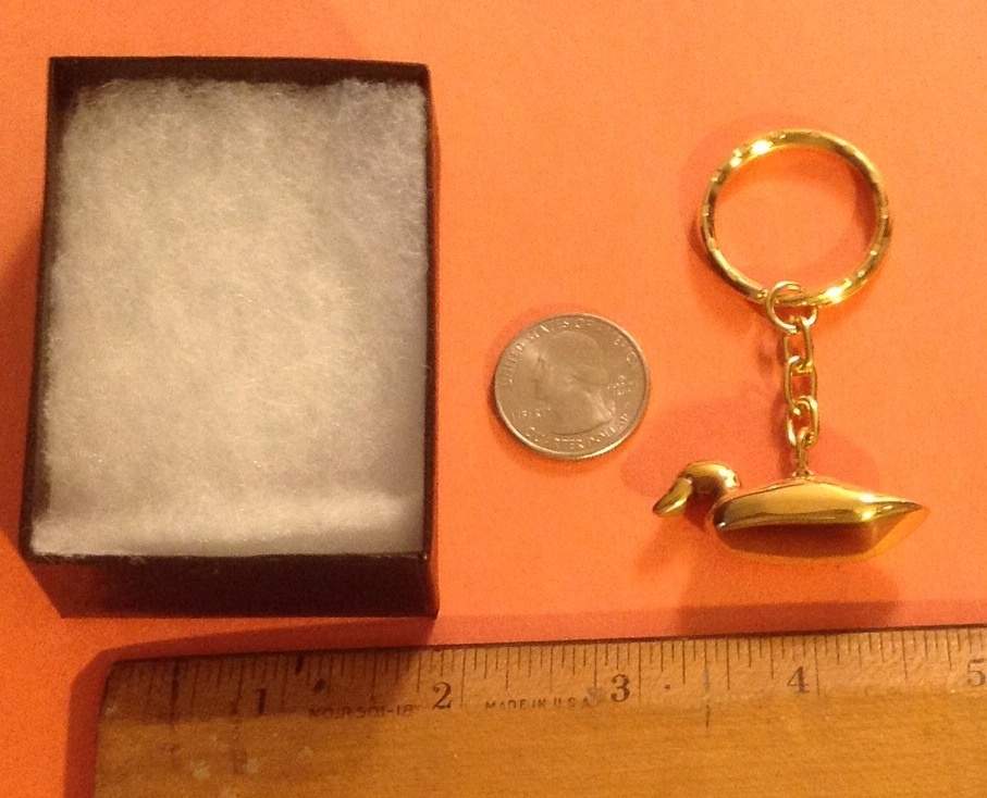 New solid brass DUCK key chain must see! dynasty Oregon decoy