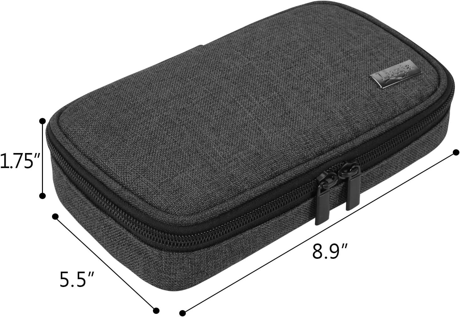 Multi-Function Black Diabetic Supplies Case - Keeps Your Essentials Organized
