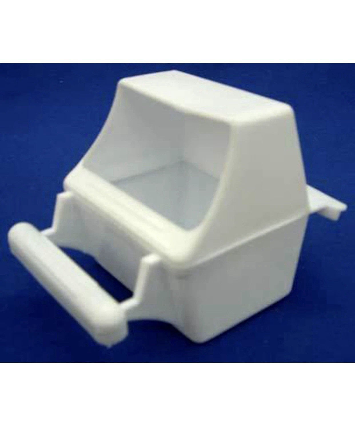 Lot of 4 Bird Cage Seed Water Feeder Cup - 4xC8053 White Plastic Cup - 526