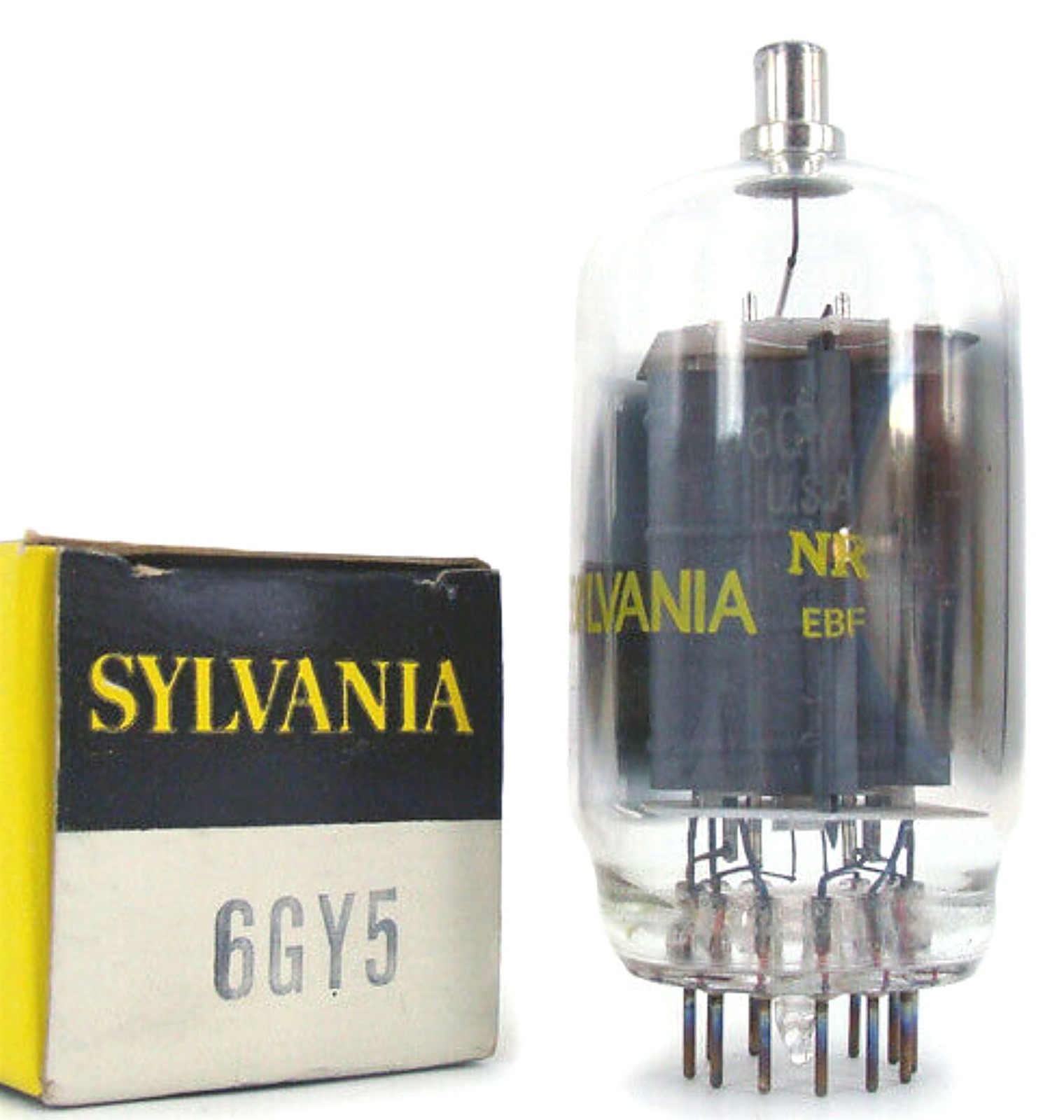 6GY5 TUBE SYLVANIA TESTED & BOXED VINTAGE COMMERCIAL SURPLUS
