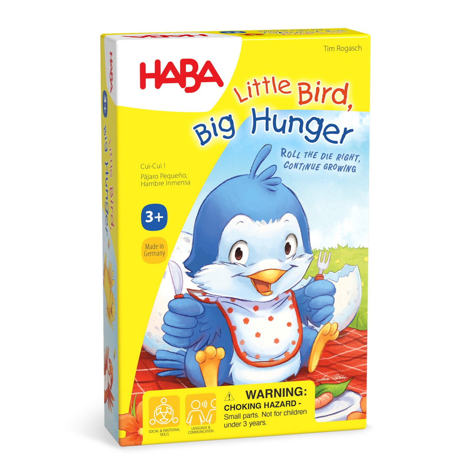 HABA Little Bird, Big Hunger - A Cheerfully Cheeky Collecting Game for Ages 3