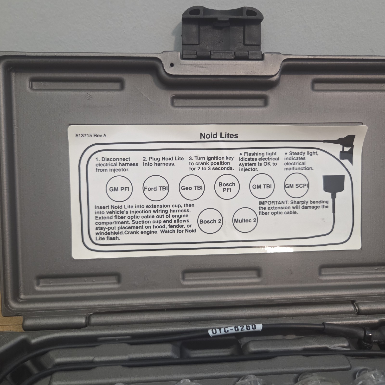 Matco Tools NLT3050c Noid-Lite Set Complete In Storage Case